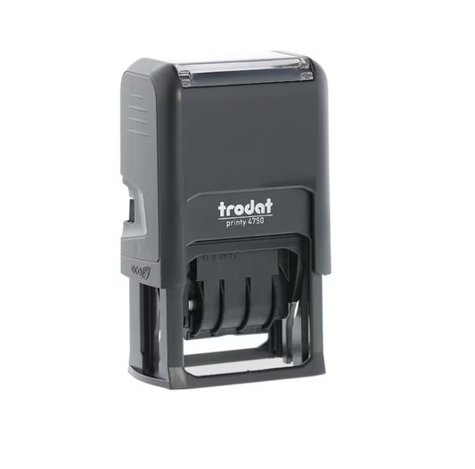 Trodat Printy Datum 4800 inkl. individuelle Textplatte 3 mm + Datum - Stempel Göbel