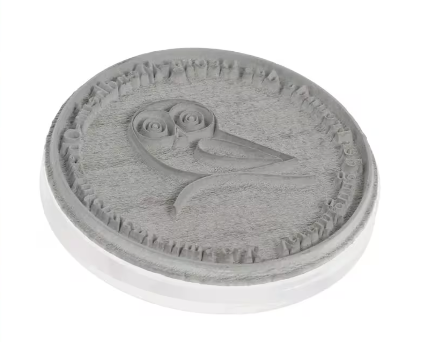 Textplatte für Holzstempel rund (Durchmesser 100 mm) - Stempel Göbel