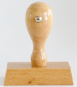 4 cm x 2 cm Holzstempel max. 6 Zeilen