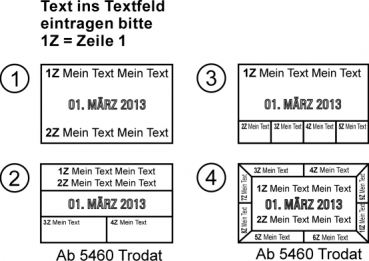 Textfeld Tabelle Muster