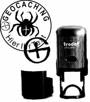 Geocaching Stempel 46019 Printy Rundstempel